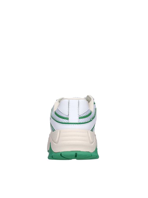 Sneakers in leather and fabric MSGM | 3441MDS701 340 33BIANCO-VERDE